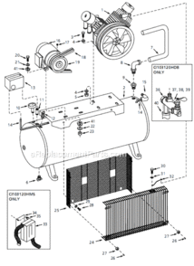 Part Location Diagram of CI100000PP Campbell Hausfeld Air Compressor Pump